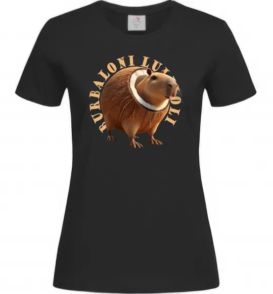 Женская футболка Burbaloni luliloli Черный фото