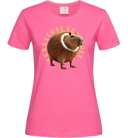 Женская футболка Burbaloni luliloli Ярко-розовый фото