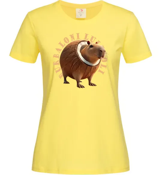 Женская футболка Burbaloni luliloli Лимонный фото