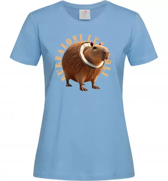 Женская футболка Burbaloni luliloli Голубой фото