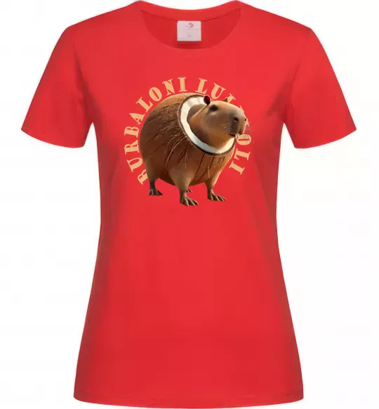 Женская футболка Burbaloni luliloli Красный фото