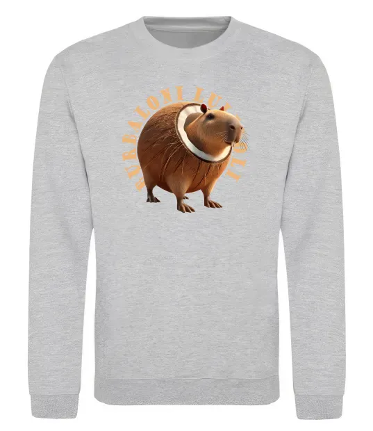 Свитшот Burbaloni luliloli Серый меланж фото