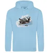 Женская толстовка (худи) Bombardiro Crokodilo Голубой фото