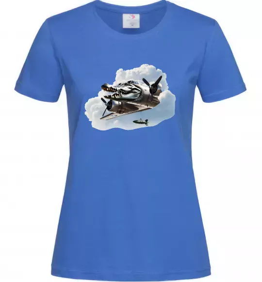 Жіноча футболка Bombardiro Crokodilo Яскраво-синій фото