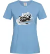 Жіноча футболка Bombardiro Crokodilo Блакитний фото