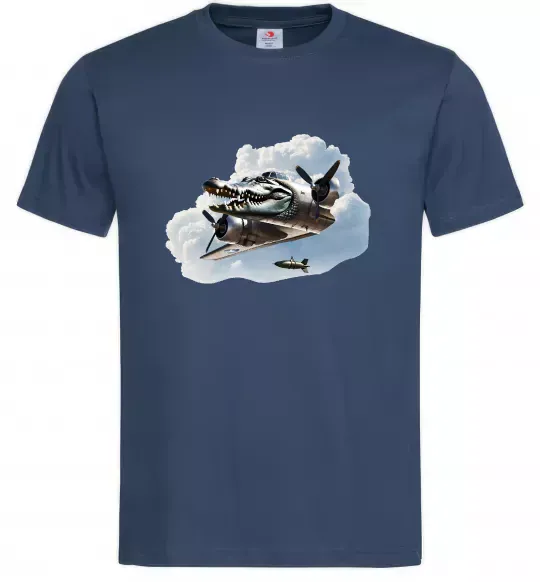 Чоловіча футболка Bombardiro Crokodilo Темно-синій фото