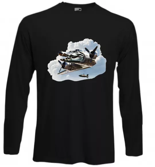 Лонгслів Bombardiro Crokodilo Чорний фото