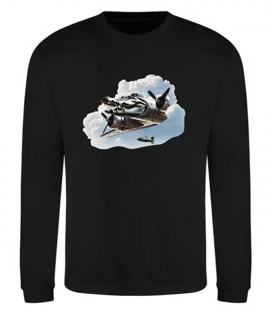 Світшот Bombardiro Crokodilo Чорний фото