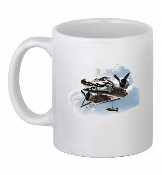 Чашка керамическая Bombardiro Crokodilo Белый фото