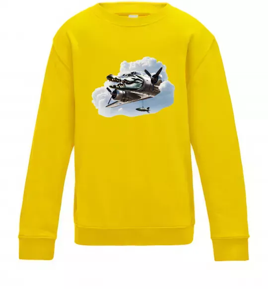 Детский Свитшот Bombardiro Crokodilo Солнечно желтый фото