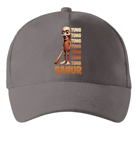 Кепка Tung tung tung sahur Сірий фото