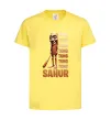 Дитяча футболка Tung tung tung sahur Лимонний фото