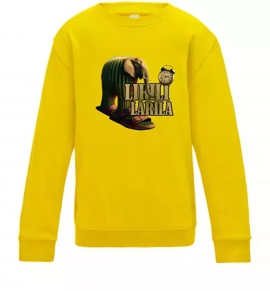 Дитячий світшот Lirili larila Сонячно жовтий фото