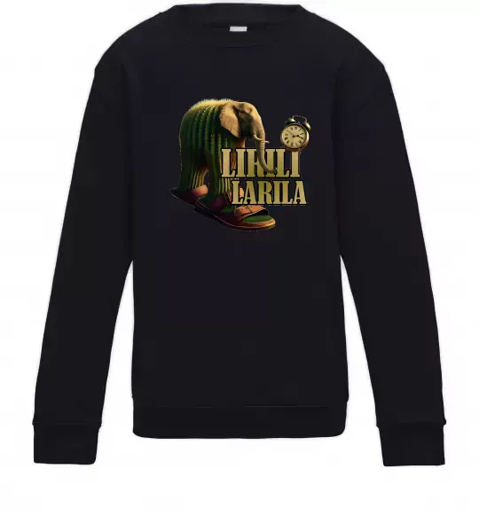 Дитячий світшот Lirili larila Чорний фото