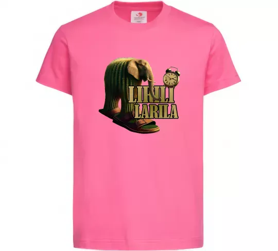 Дитяча футболка Lirili larila Яскраво-рожевий фото