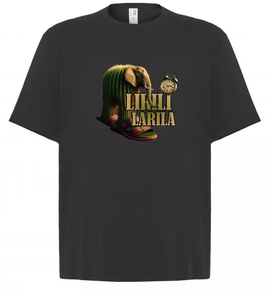 Футболка Оверсайз Lirili larila Чорний фото