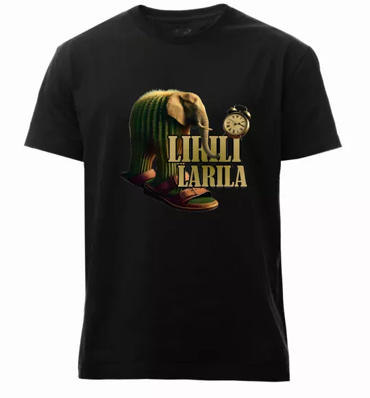 Мужская премиум футболка Lirili larila Черный фото