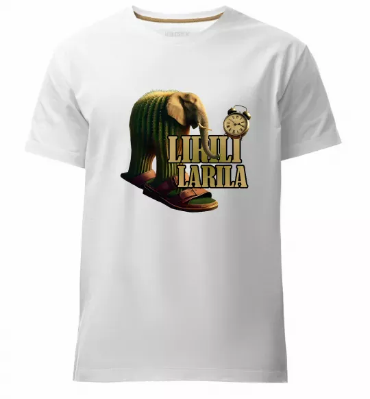 Мужская премиум футболка Lirili larila Белый фото