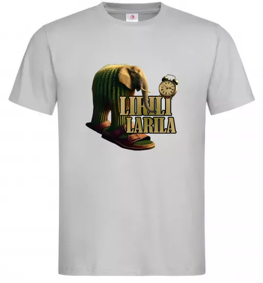 Чоловіча футболка Lirili larila Сірий фото