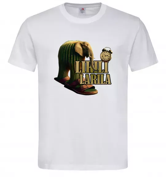 Чоловіча футболка Lirili larila Білий фото
