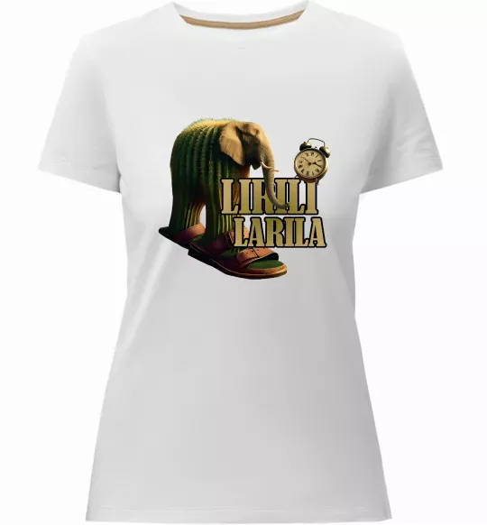 Жіноча преміум футболка Lirili larila Білий фото