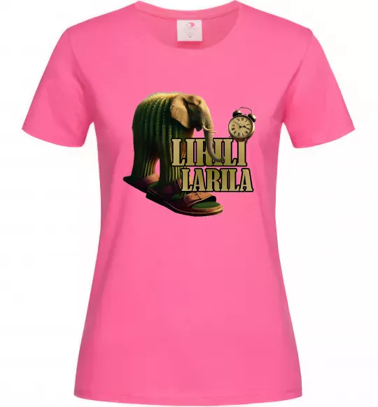 Женская футболка Lirili larila Ярко-розовый фото