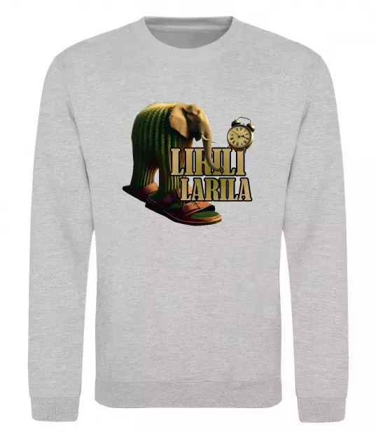 Свитшот Lirili larila Серый меланж фото