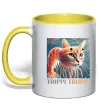 Чашка з кольоровою ручкою Trippi troppi Лимонний фото