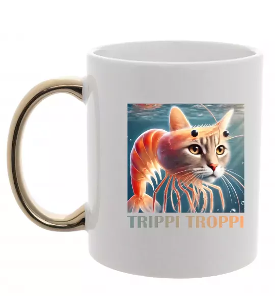 Чашка з кольоровою ручкою Trippi troppi Золото фото