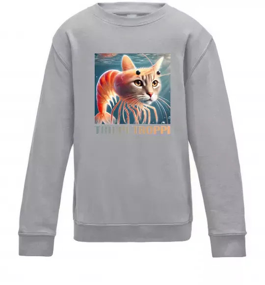 Детский Свитшот Trippi troppi Серый меланж фото