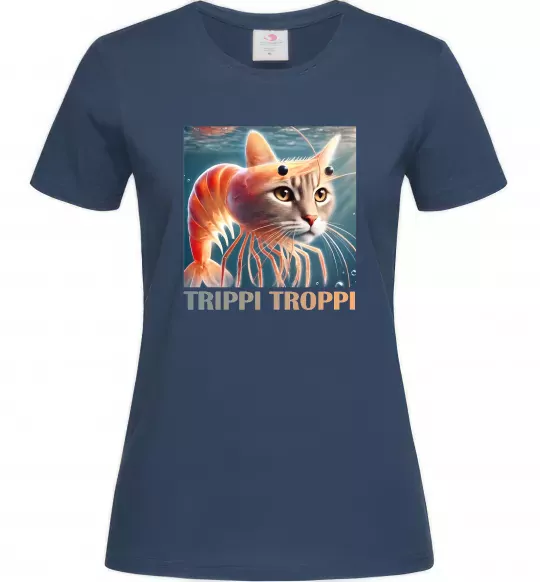Жіноча футболка Trippi troppi Темно-синій фото