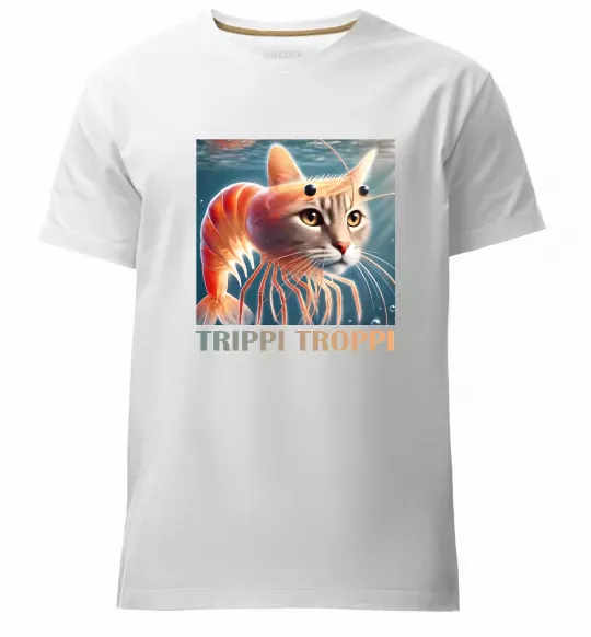 Чоловіча преміум футболка Trippi troppi Білий фото