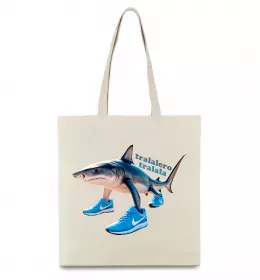 Еко-сумка Tung tung tung sahur Чорний фото