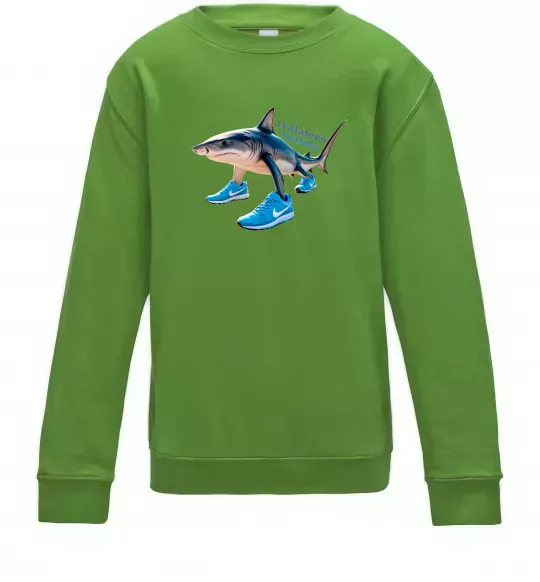 Детский Свитшот Tralalero tralala Лаймовый фото