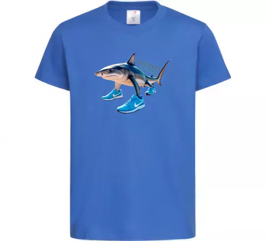 Дитяча футболка Tralalero tralala Яскраво-синій фото