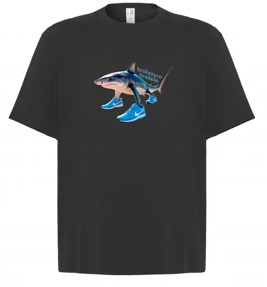 Футболка Оверсайз Tralalero tralala Чорний фото