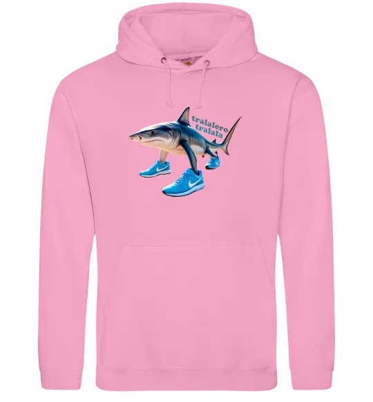 Мужская толстовка (худи) Tralalero tralala Розовый фото