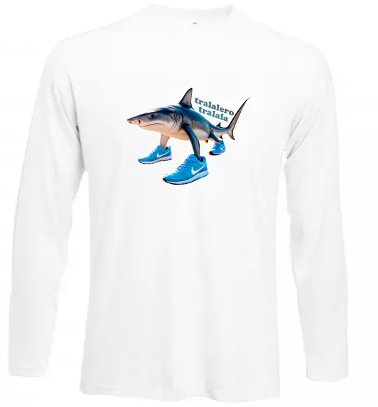 Лонгслив Tralalero tralala Белый фото