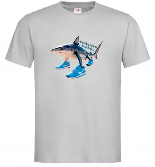 Чоловіча футболка Tralalero tralala Сірий фото