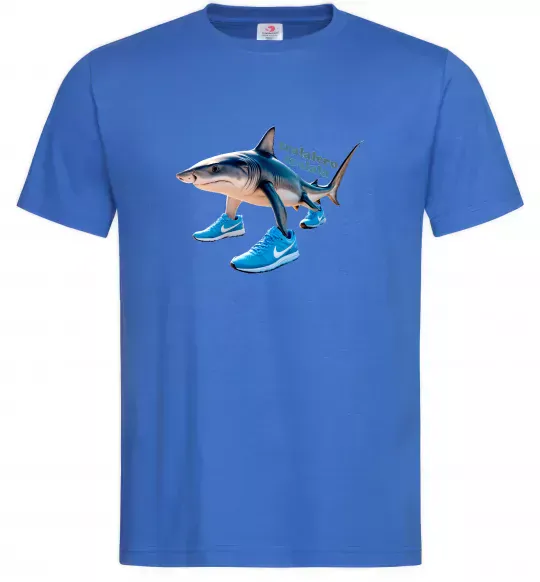 Чоловіча футболка Tralalero tralala Яскраво-синій фото