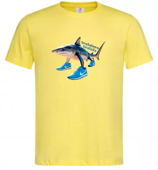 Чоловіча футболка Tralalero tralala Лимонний фото