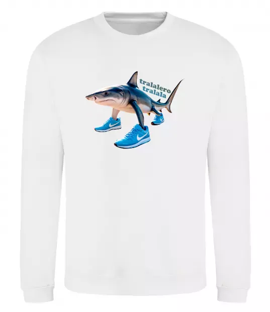 Свитшот Tralalero tralala Белый фото