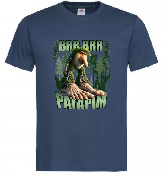 Чоловіча футболка Brr brr patapim Темно-синій фото