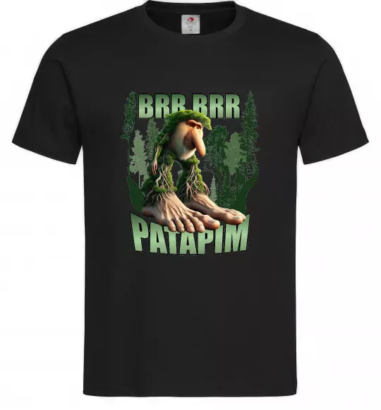 Чоловіча футболка Brr brr patapim Чорний фото