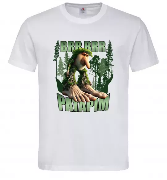 Чоловіча футболка Brr brr patapim Білий фото