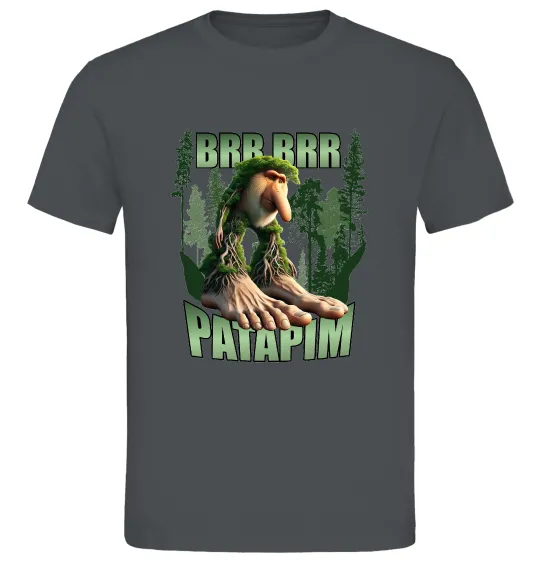Чоловіча футболка Brr brr patapim Графіт фото