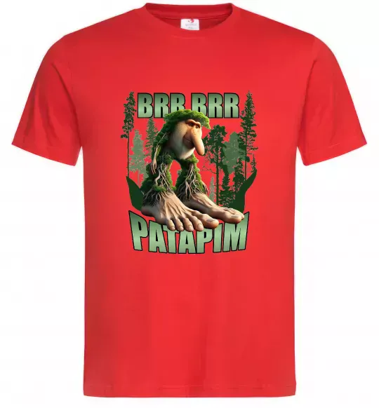 Чоловіча футболка Brr brr patapim Червоний фото