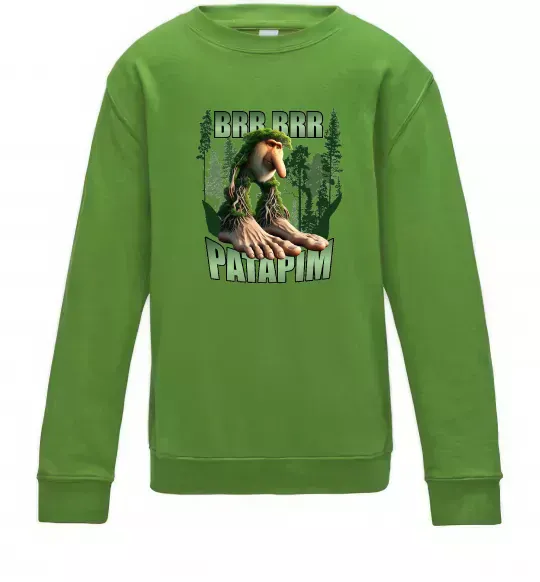 Детский Свитшот Brr brr patapim Лаймовый фото