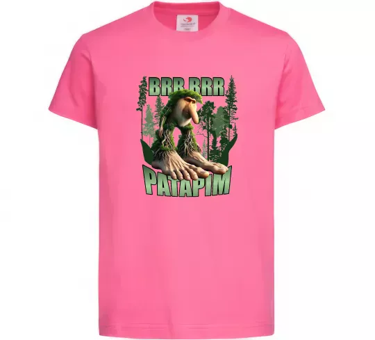 Дитяча футболка Brr brr patapim Яскраво-рожевий фото