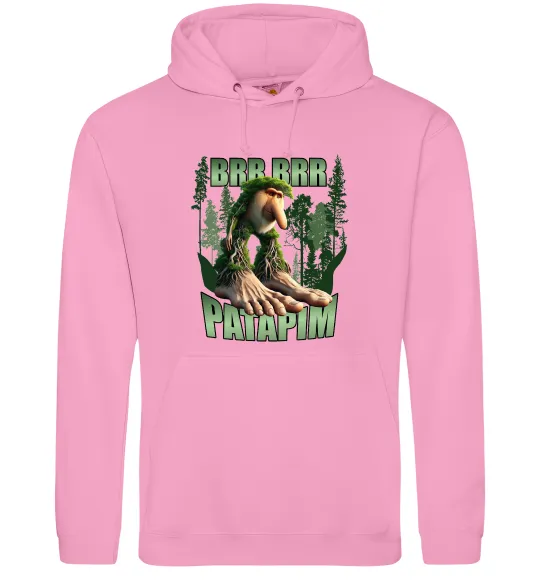 Мужская толстовка (худи) Brr brr patapim Розовый фото